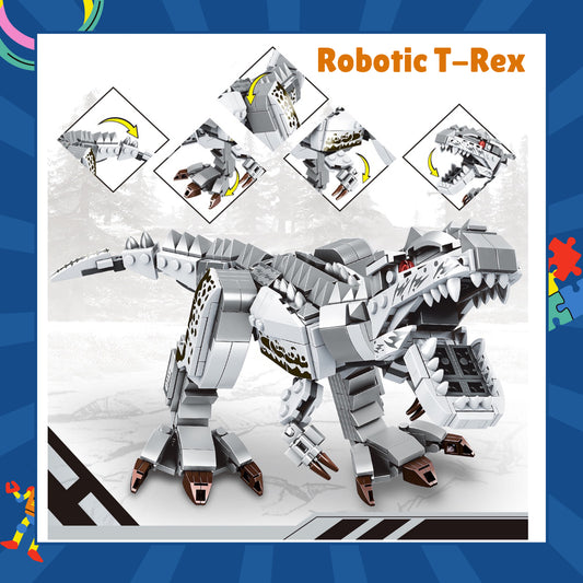 Robotic T-Rex Building Set 482pcs - Interactive Robotic Dinosaur Model Kit - Building Blocks - Toys - Kids