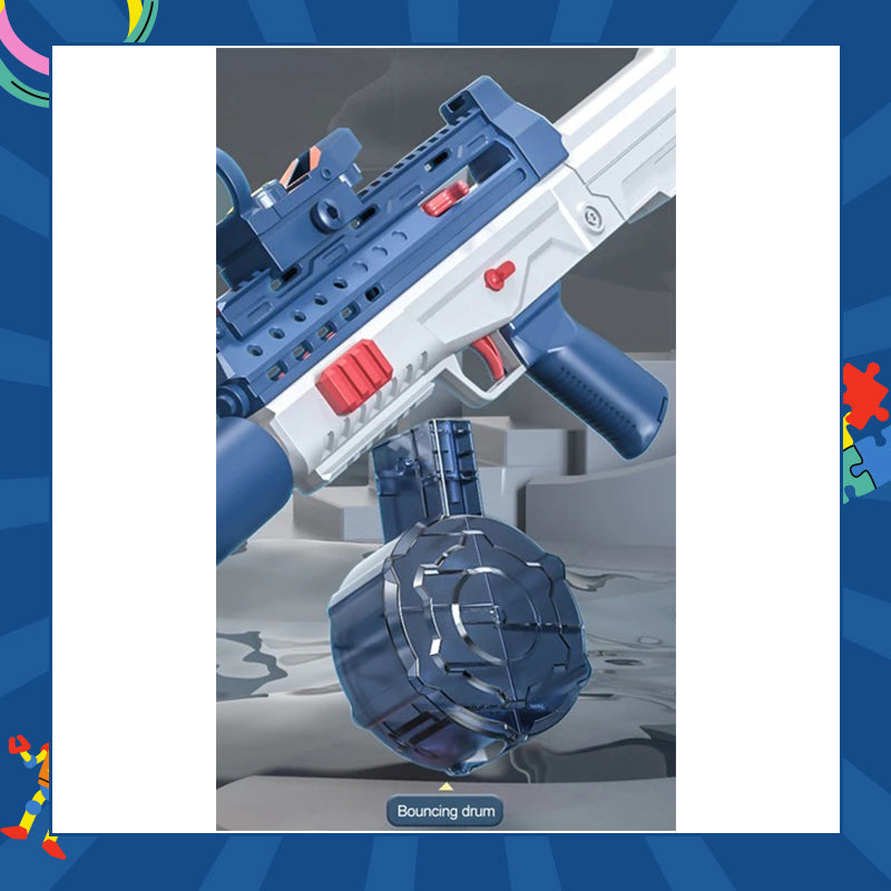 Aqua Sniper Elite Blue Electric Water Gun Fun Summer Kids Adults