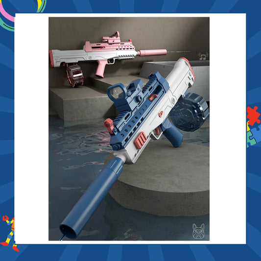 Aqua Sniper Elite Pink Blue Electric Water Gun Fun Summer Kids Adults